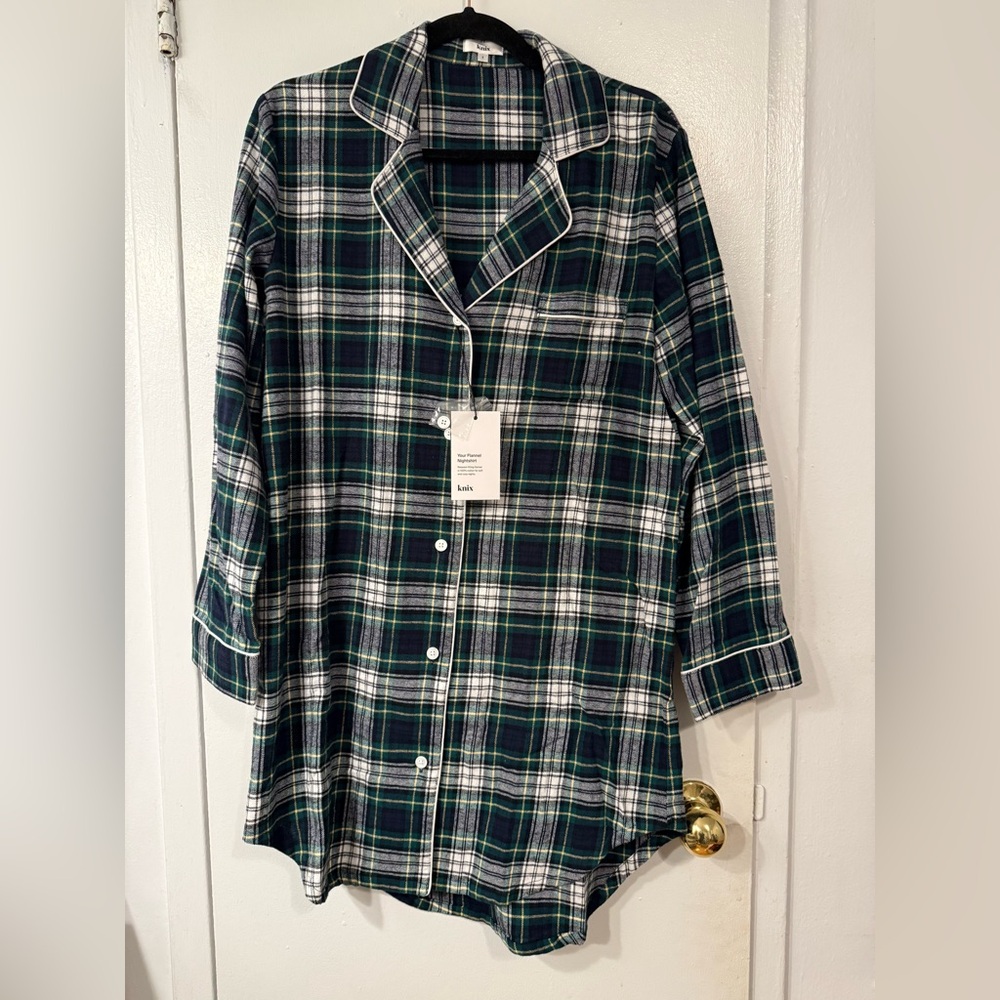 Knix Plaid Flannel Nightshirt